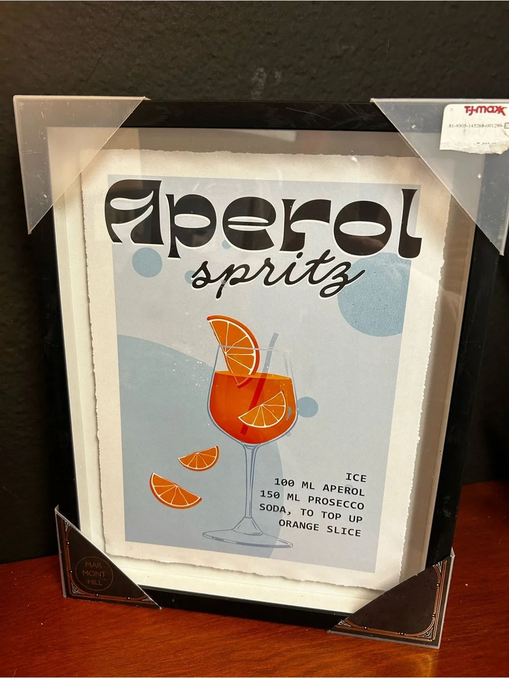 Brand new Marmont‎ Hill Aperol Spritz Recipe Wall Art Picture